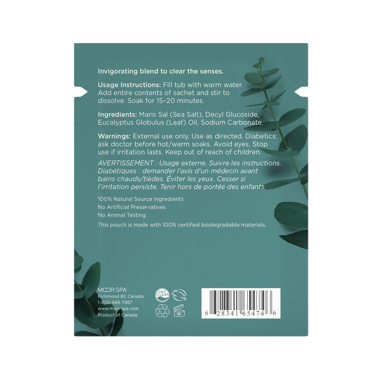 Kurhaus Mineral Bath Salt, Eucalyptus