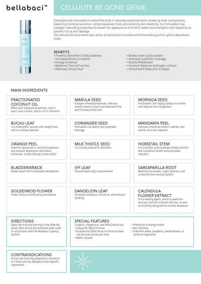 Bellabaci Cellulite Be Gone Genie, 4 fl oz