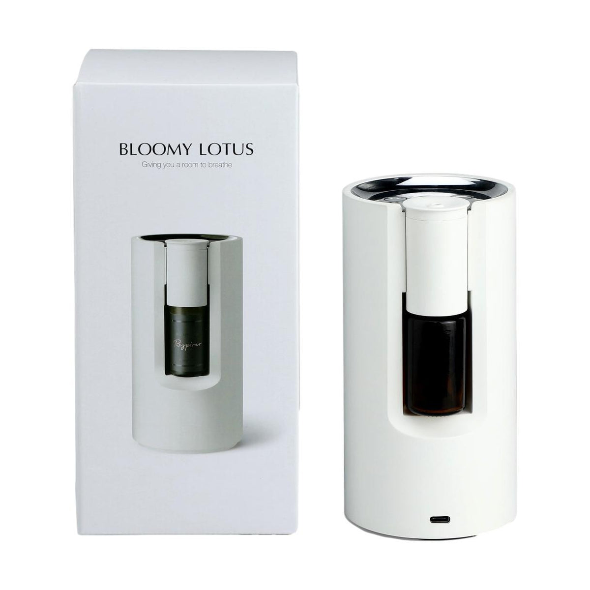 Bloomy Lotus Bamboo Nebulizer, White
